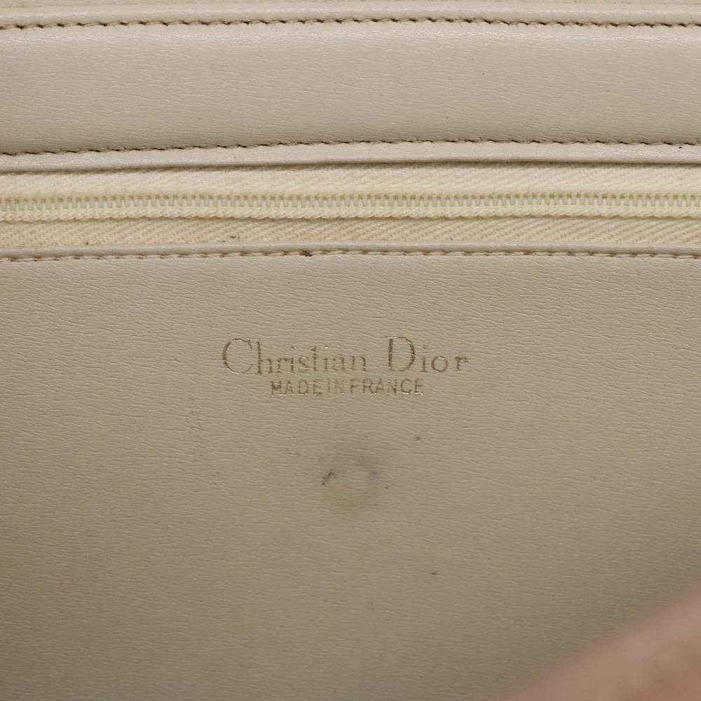 Christian Dior Shoulder Bag Suede Beige Gold Auth 101182 - Picture 16 of 16